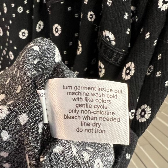 Lane Bryant Black White Pullover Blouse Top Shirt 26 Plus Size - Picture 8 of 8